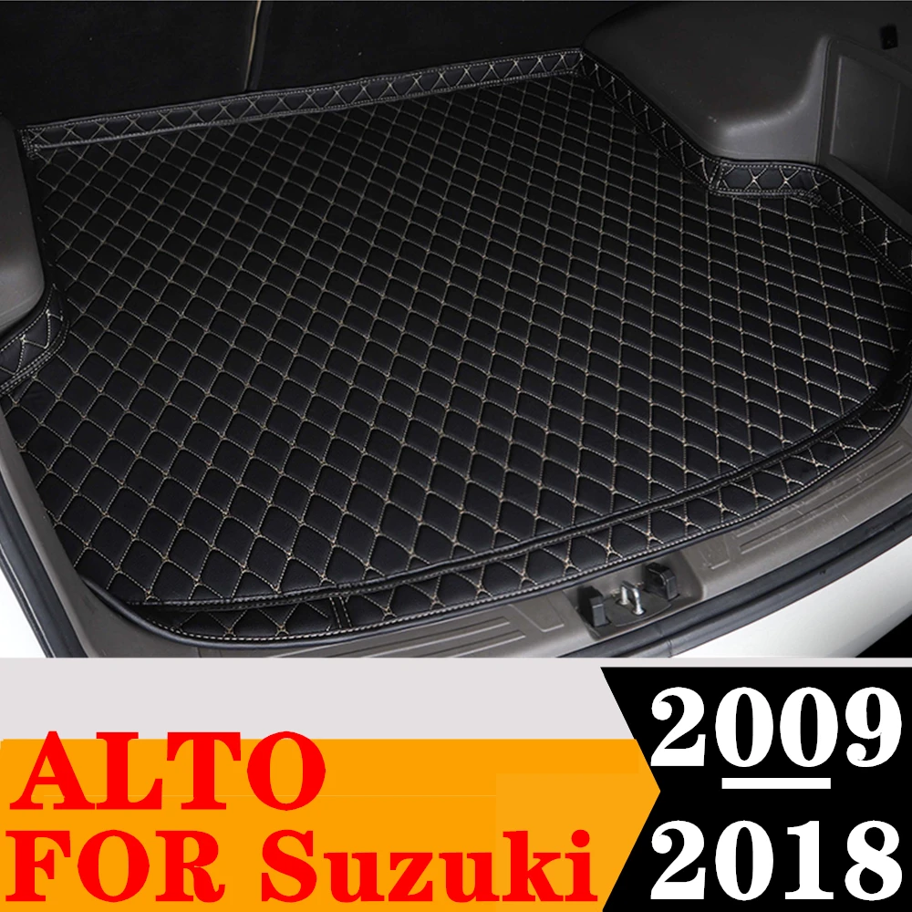 

Автомобильный коврик для багажника Sinjayer, всесезонный Автомобильный багажник, коврик для багажника, ковер с высокой боковой подкладкой, подходящий для Suzuki Alto 2009 2010 11-2018