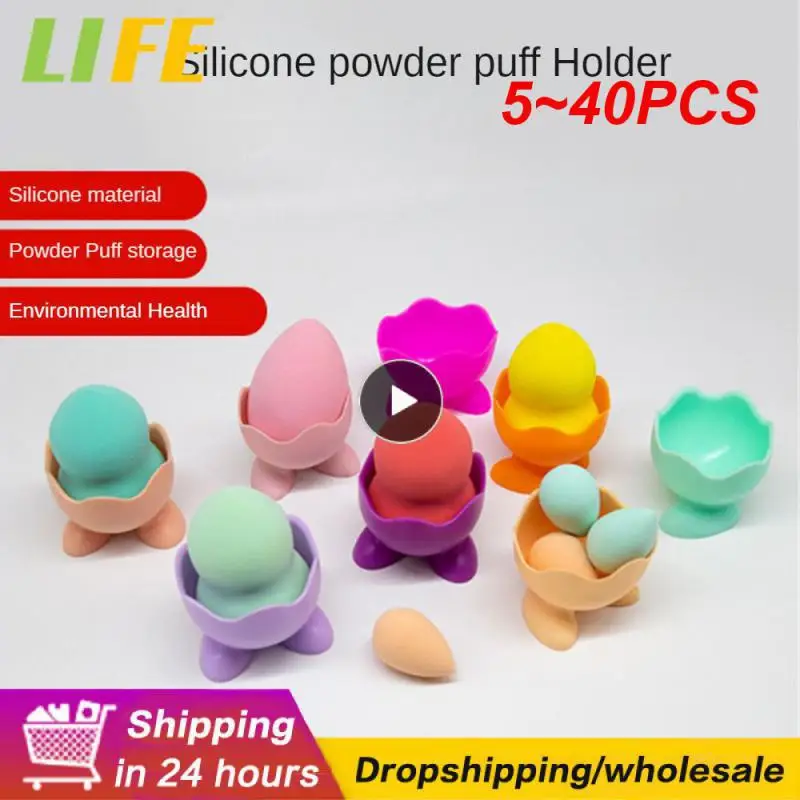 

5~40PCS Silicone Egg Cup Colorful Soft Silicone Egg Cup Boiled Egg Serving Cup Egg Tray Egg Holders Stands Kitchen Tools Gadgets