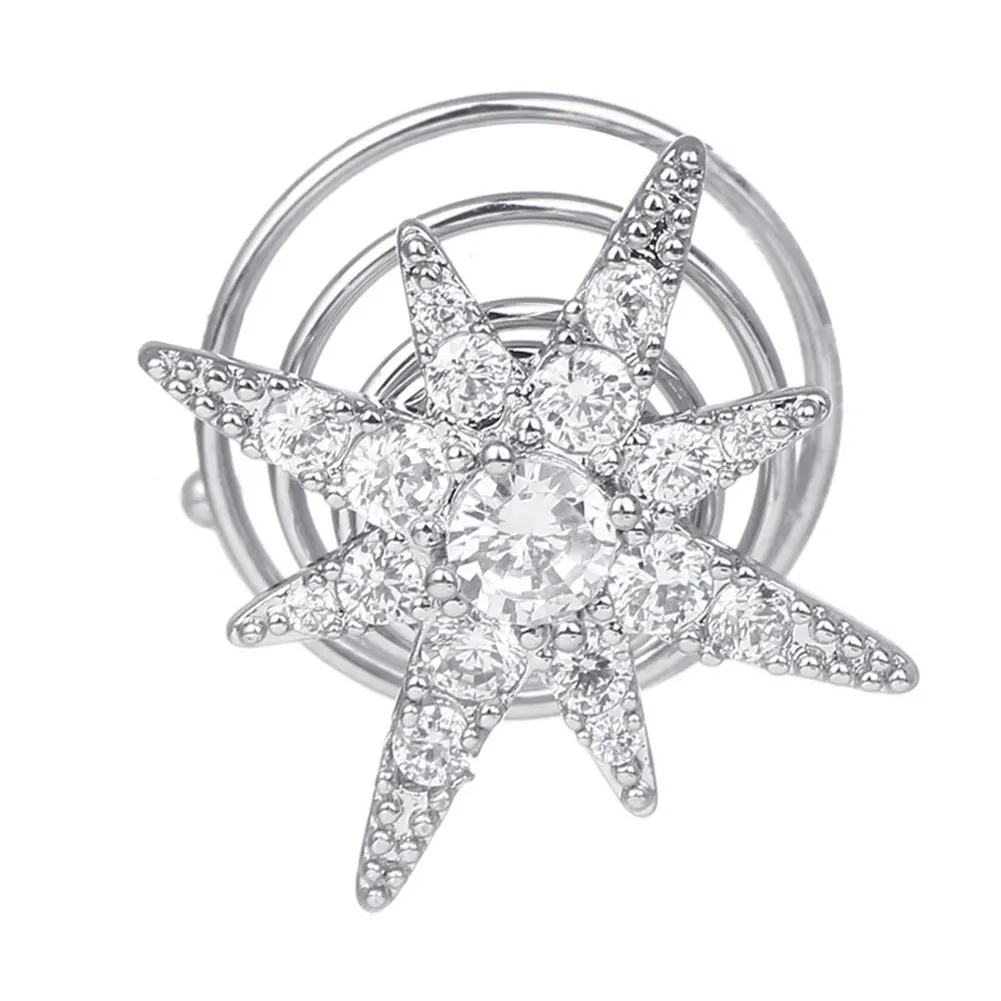 

6pcs Styling Tool Clip For Wedding Practical Durable Spiral Hairpin Party Prom Brass Bridal Star Twist Coil Accessories Fixed