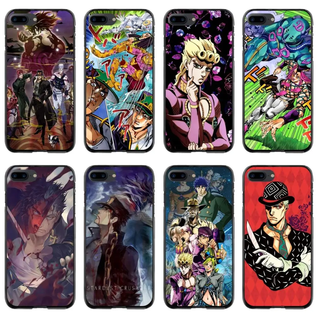 

JoJo's Bizarre Adventure character For iPod Touch iPhone 11 12 Pro MAX 4S 5 5S SE 6 6S 7 8 Plus X XR XS Hard Phone Skin Case