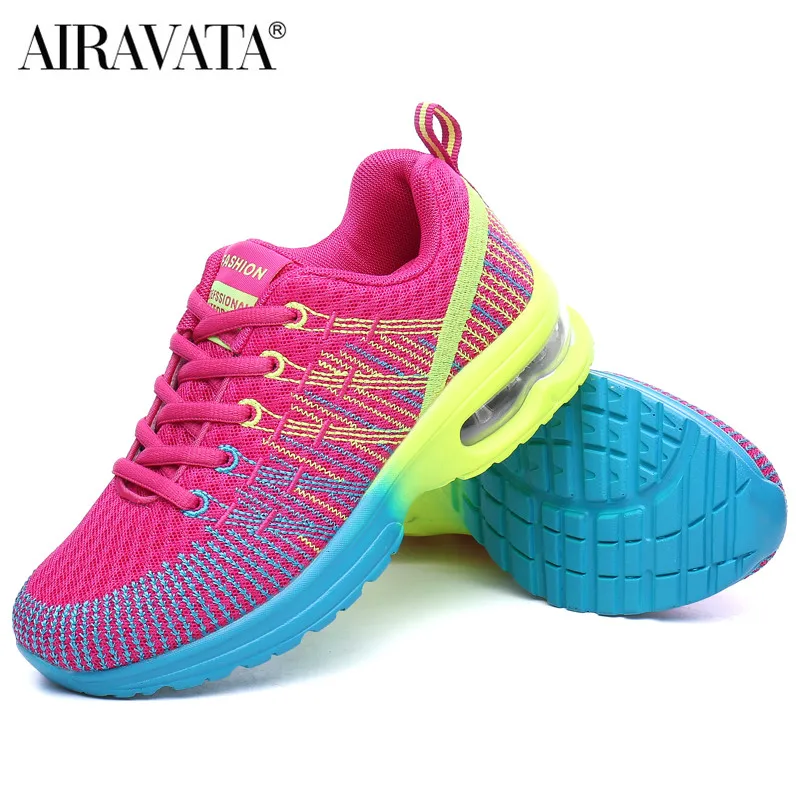 Fashion Sneakers Women Air Cushioning Running Shoes Lightweight Breathable Mesh Comfortable Athletic Sport Tennis Shoe Trainers