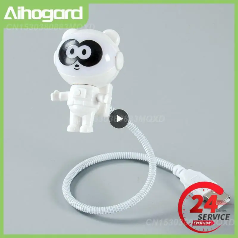 

Портативная USB-лампа для чтения в виде астронавта, 5 В, 1-10 шт.