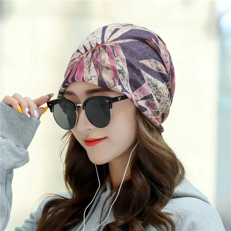 

CANZE 2021 New Elastic Fashion Turban Hat Print Women SummerBreathable Headscarf Bonnet Inner Hijabs Cap Hijab femme Wrap Head