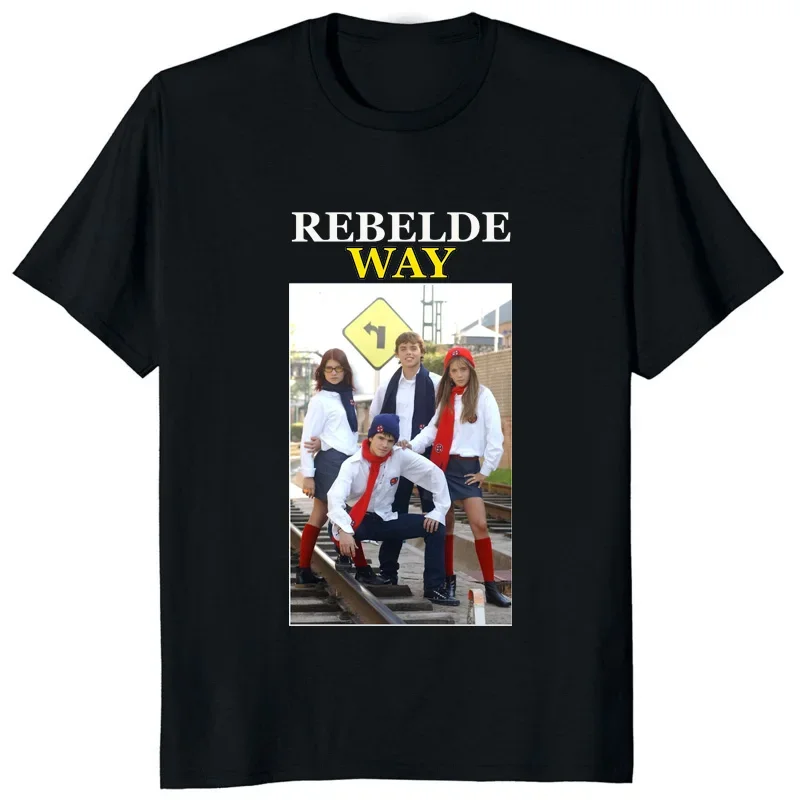 Футболка Rbd Rebel de с логотипом Женская популярная в Интернете Мексиканский ТВ