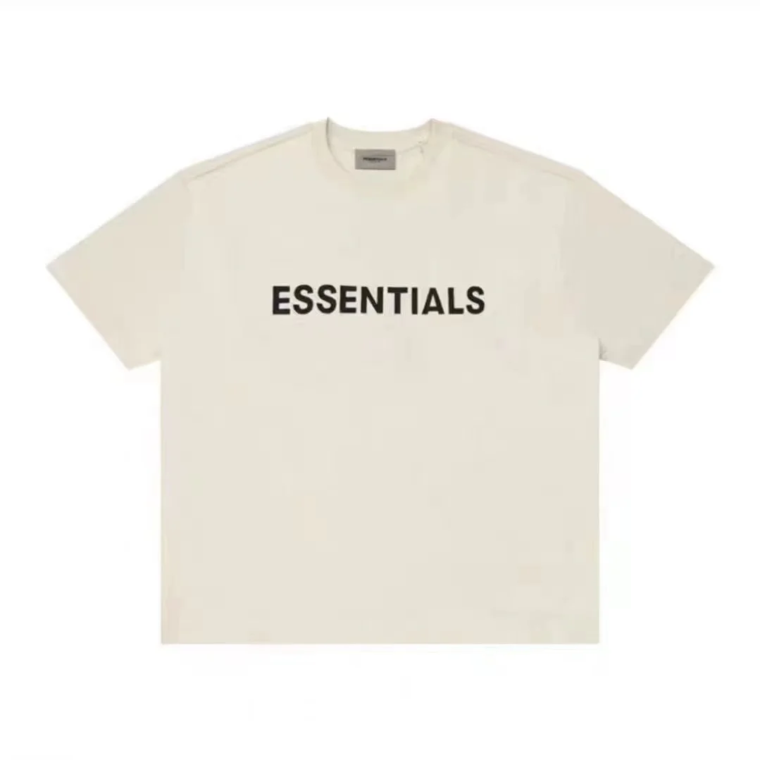 

Essential T-Shirts Summer Cotton Men's T-Shirts Alphabet Print Streetwear Fashion Brands Top Vintage Extra Large Women's T-Shirt