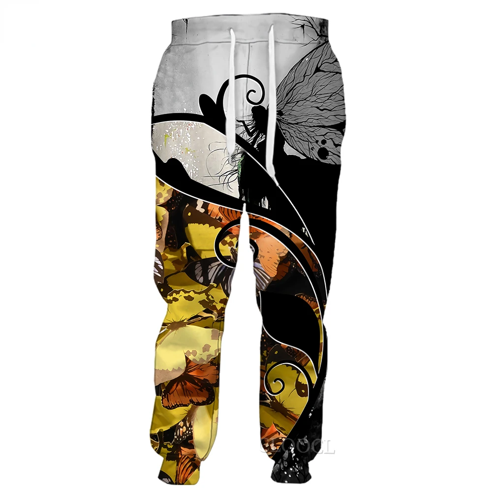 CLOOCL Men Trousers 3D Graphics Beautiful Butterfly Printed Trousers Casual Pants Teenager Clothing Streetwear Jogging Pants