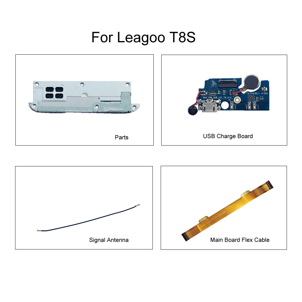 for leagoo t8s usb charging dock board main board flex cable fpcsignal antennaspeaker mobile phone repair parts free global shipping