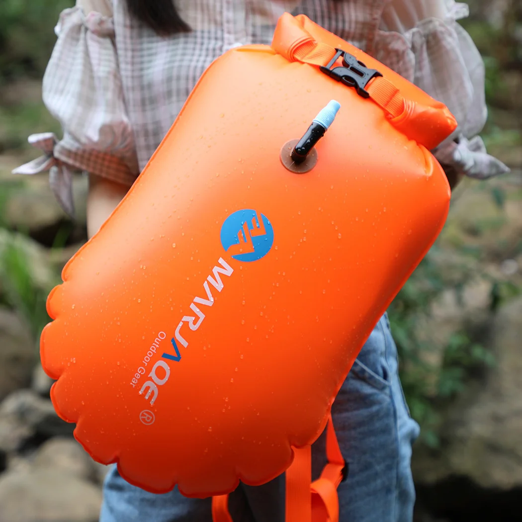 

1pcs Storage Float Bag Inflatable Safety Swim Water Sport Lifeguard with Waistbelt Swimming Surfing Life-saving Drift Bag