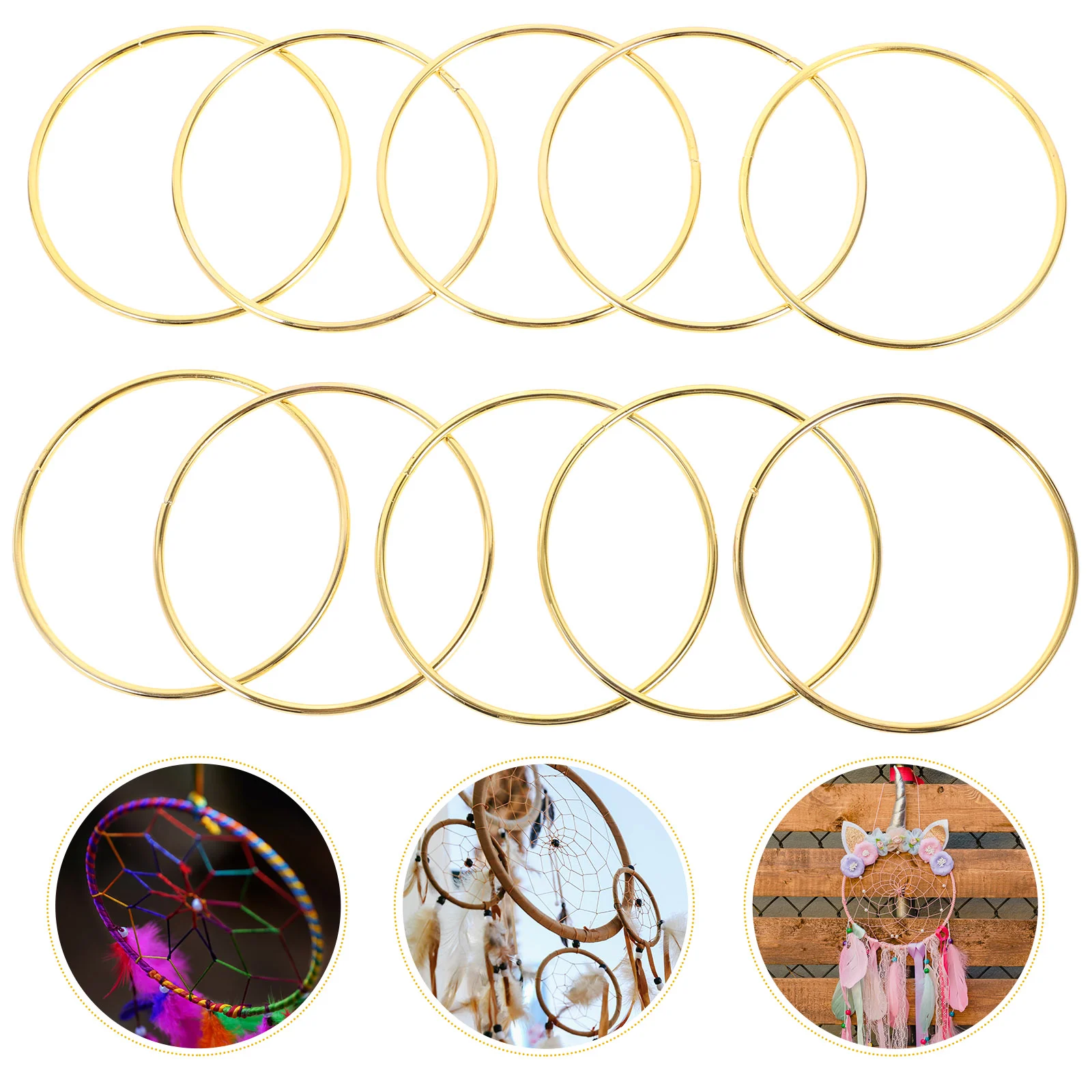 

Rings Metal Dream Hoops Catcher Macrame Hoopcrafts Ring Wreath Diy Floral Craft Dreamcatcher Round Circle Embroidery Supplies