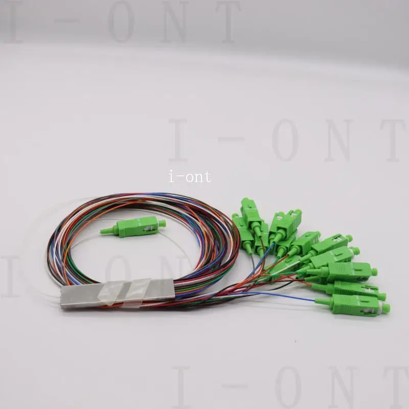 Free shipping 10 PCS/Lot 1X16 PLC Fiber Optic Splitter Color SC/APC SM 0.9mm G657A1 PVC 1m FTTH Fiber Optic Splitter Unequal