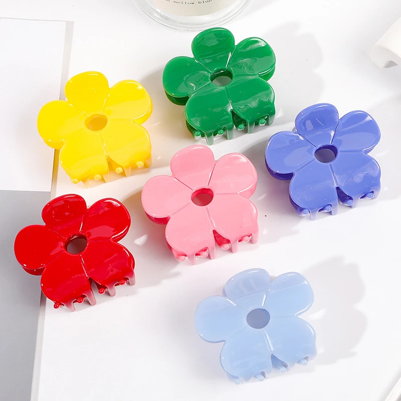 

Candy Colors Acetate Flower Hair Claw Clip Women's Fashion Hair Clamp Hairpin Headdress Girls Hair Accessories Haar Clip