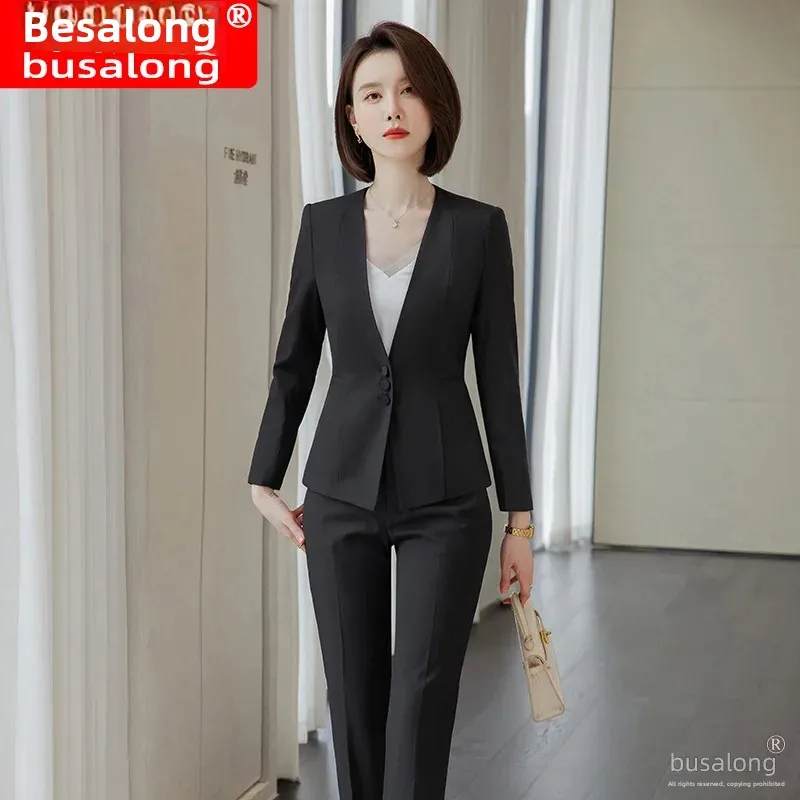 Женский зимний утолщенный высококачественный профессиональный костюм