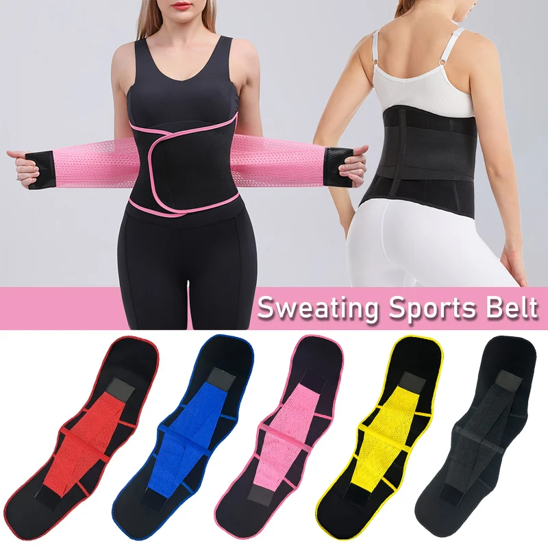 Adjustable Sauna Slimming Belt Women Men Belt Sweat Waist Trainer Body Shaper Slimming Waist Belt Corset Fitness Accessories