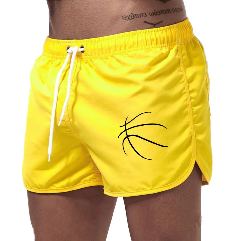 

Summer Men's Beach Shorts Colorful Swimwear Surf Board Male Clothing Quick-drying Casual Sport Pants Sexy Swimsuit Trunks