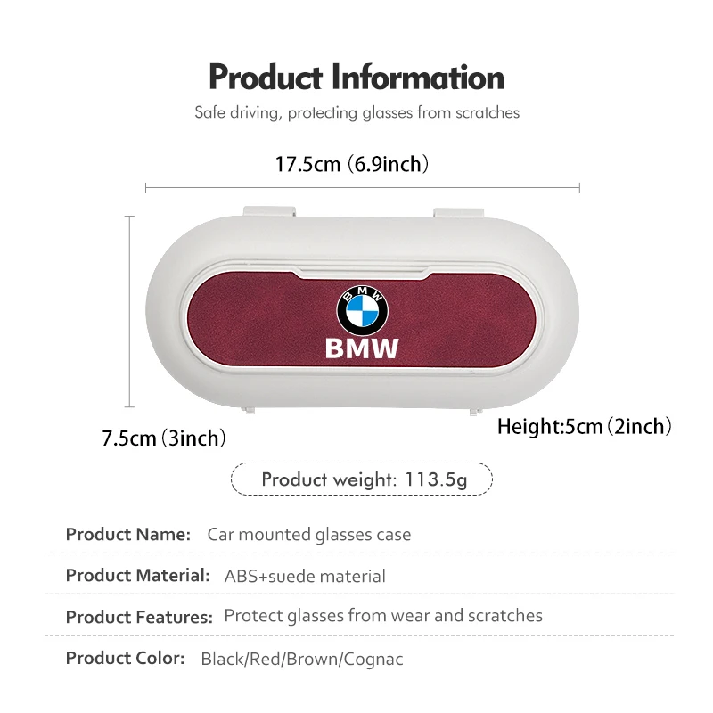 Чехол для автомобильных очков BMW держатель солнцезащитных коробка G30 G20 M3 M5 E91 E92 E93