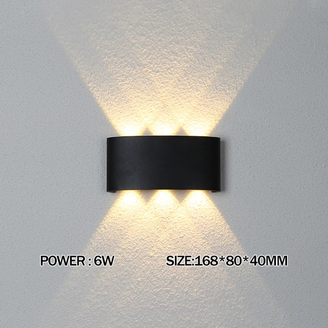 

CYLRDXK LED Настенный Светильник IP65 2-12Вт Алюминий Теплый Белый