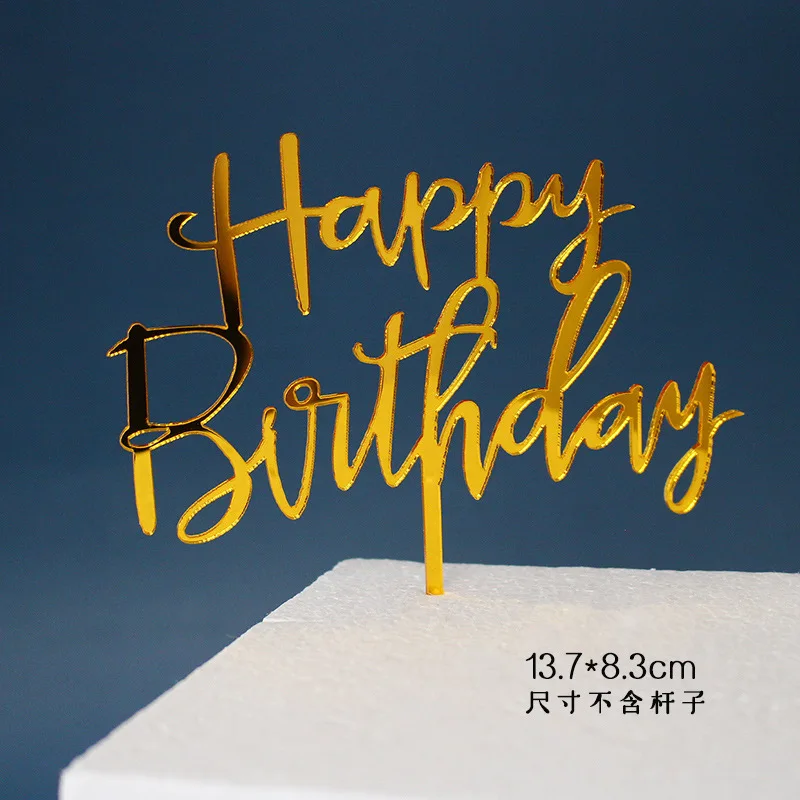 

10 шт., акриловые топперы для торта YXMJMXS