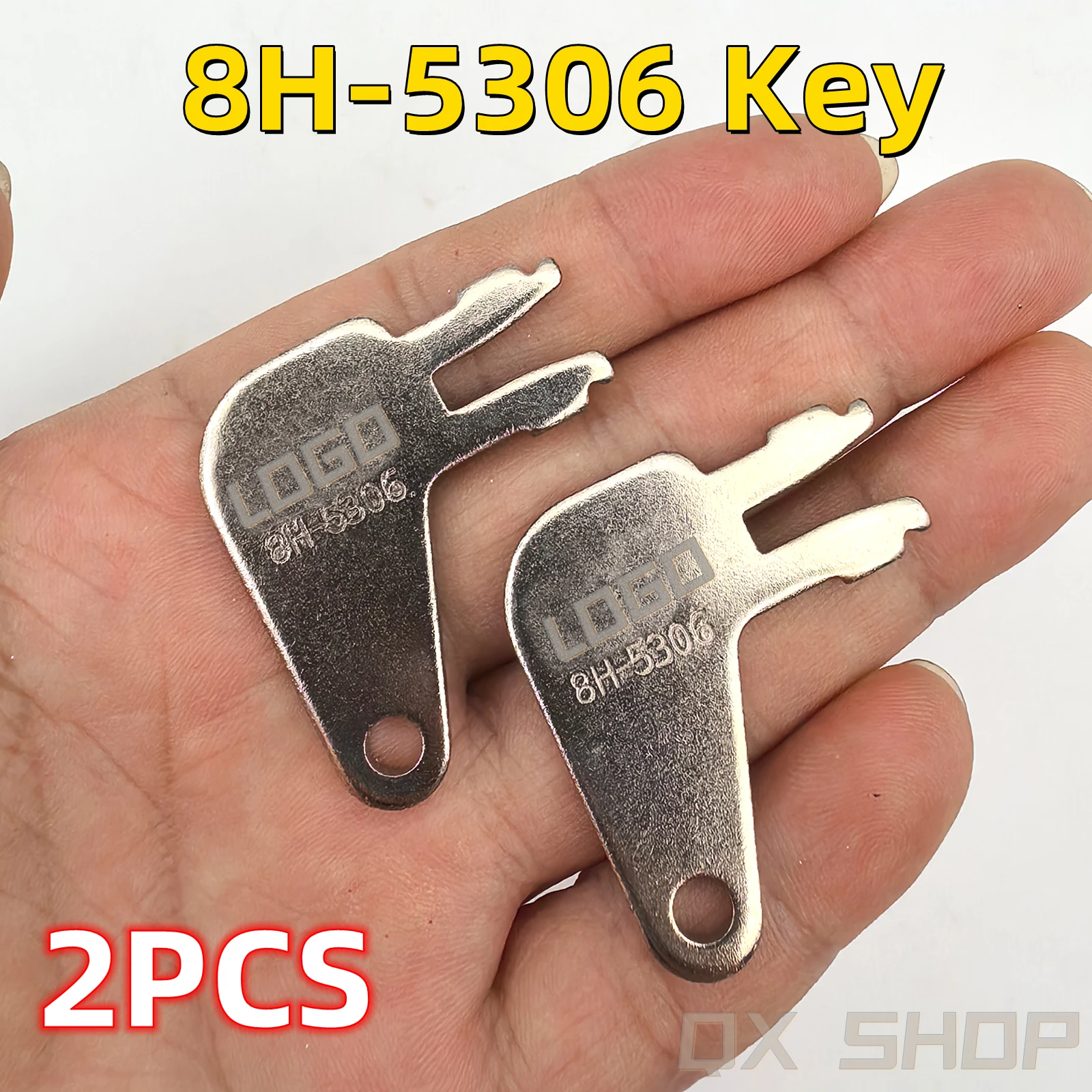 2 шт. раздвоенный ключ 8398 7N0718 8H5306 8H-5306 для бульдозера ЭКСКАВАТОРА CAT Caterpillar, выключатель питания, Отсоединяемый ключ с логотипом CAT