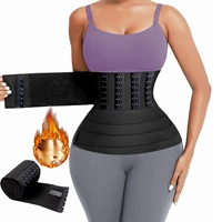 waist trainer belt for women waist bandage wraps tummy sweat wrap plus size belly body shaper workout waist trimmer belt daily
