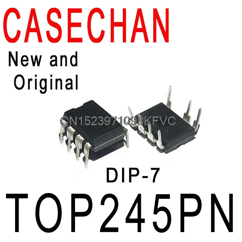 5 шт., новый и оригинальный светодиодный чип управления питанием TOP245 TOP245P DIP-7