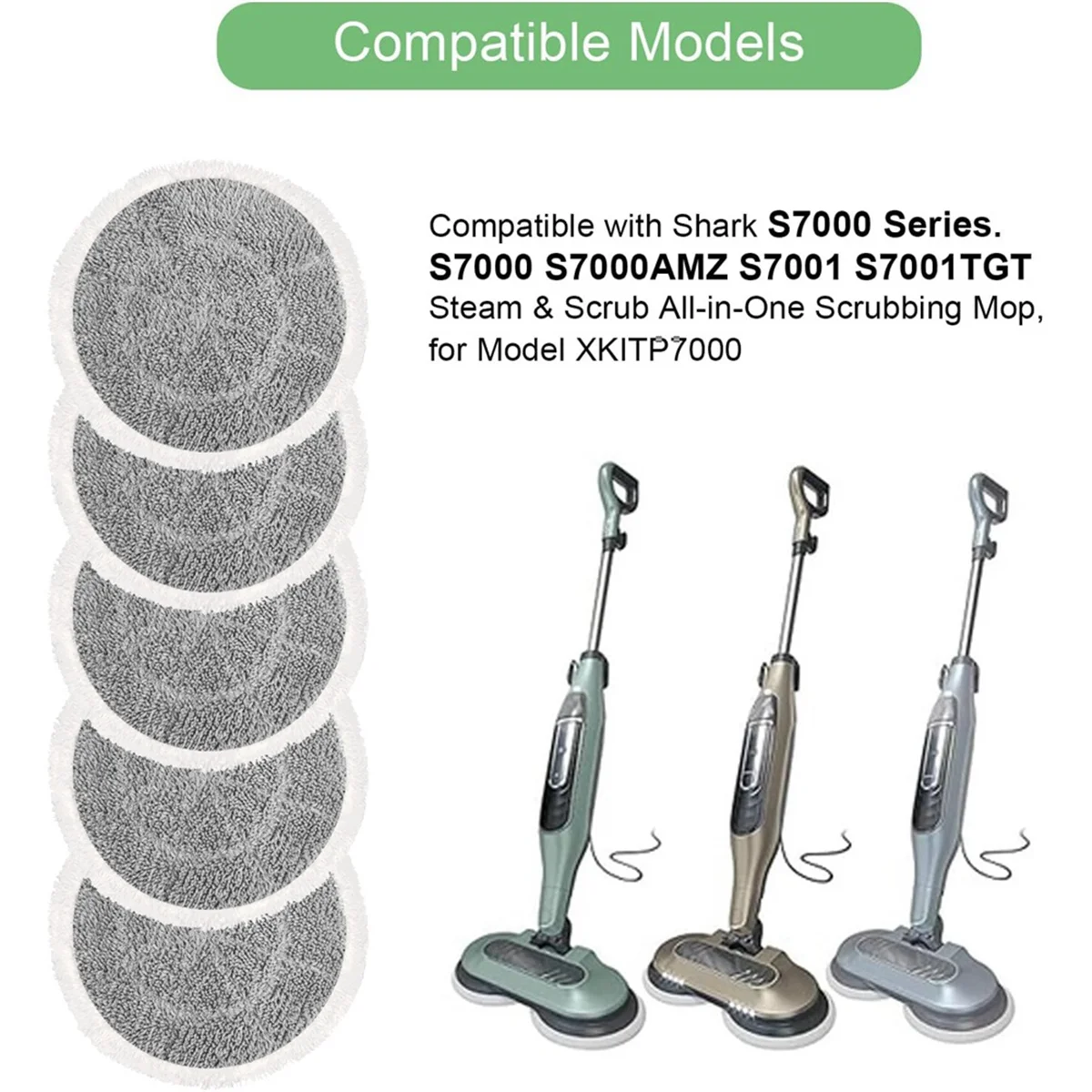 10 шт. подушечки для паровой швабры серий S7001 S7000AMZ S7000 S7001TGT S7201 S7005 S7020 сменные