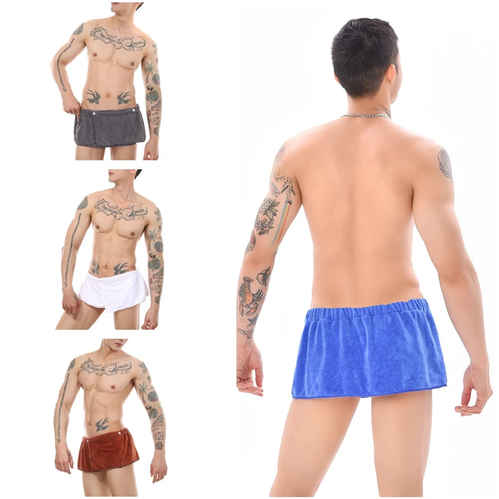 

20cm Men Soft Wearable Bath Towel Short Pants Soft Mircofiber Swimming Beach Towel Blanket Toalla De Playa
