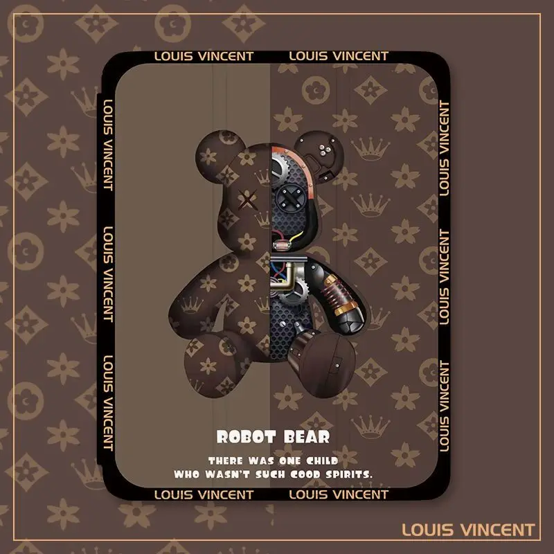 

Fashion Cool violence Bear iPad Air 2021 Case Air 4 Silicone Protective Case Cover for iPad 2020 Pro Mini 6 10.2 inch 8th 9th