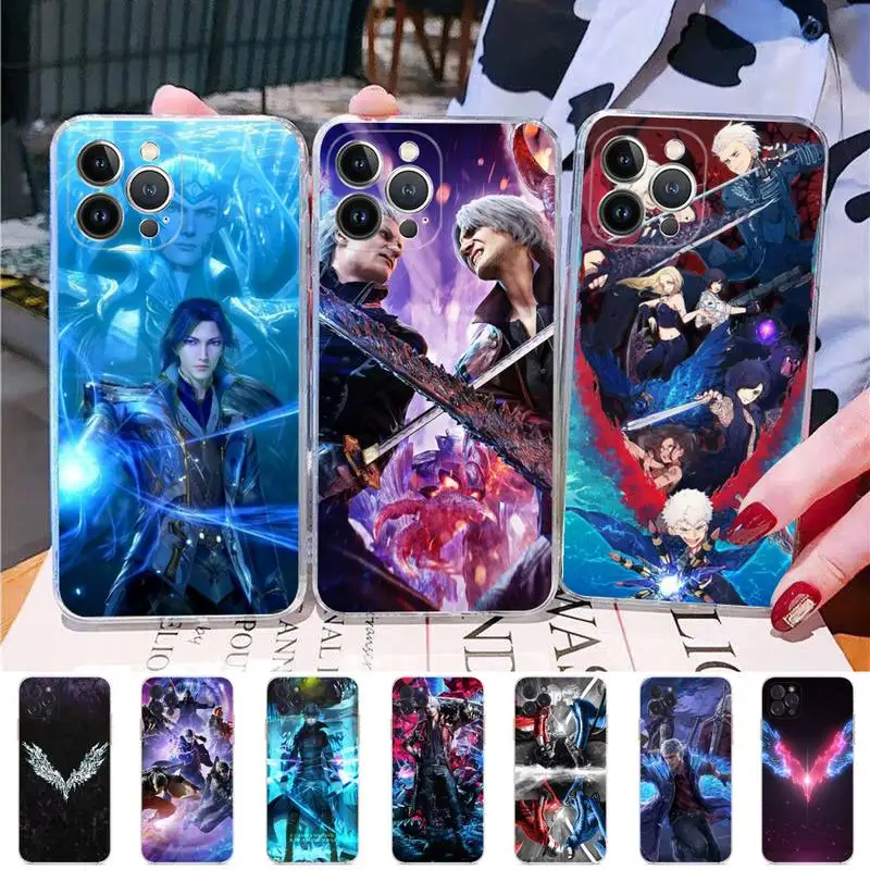 

Devil-Game-M-May Cry Phone Case Silicone Soft for iphone 14 13 12 11 Pro Mini XS MAX 8 7 6 Plus X XS XR Cover