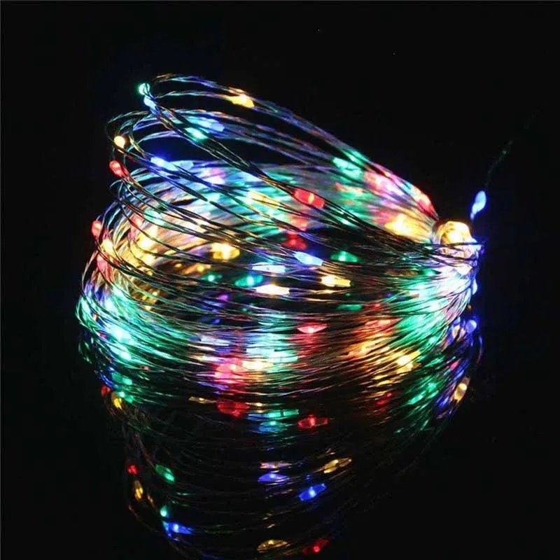 

Copper Wire LED String Lights Holiday Fairy Lights Garland Christmas Tree Decor Wedding Party DIY Natal Navidad Night Light