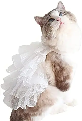 

Dog Wedding Dress for Cat,Cute Starry Sky Pet Summer Clothes Vest Tutu Skirt, Christmas Dress Costume for Small Dog Pet Apparel