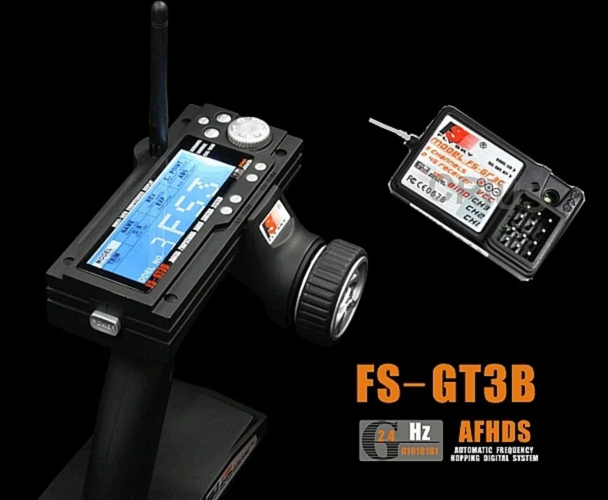 FS-GT3B 2,4G Пульт дистанционного управления пистолетного типа с отказоустойчивой защитой для радиоуправляемых лодок Радиоуправляемый автомобиль (art.: 3920d12cea1bf) - 3920d12cea1bf