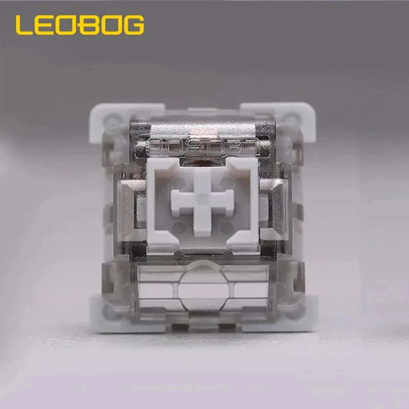 Фото Переключатель LEOBOG GreyWood V3, линейные серые переключатели для пользовательской механической клавиатуры, 3-контактная игровая клавиатура «сделай сам», MX RGB, переключатель с возможностью горячей замены №4