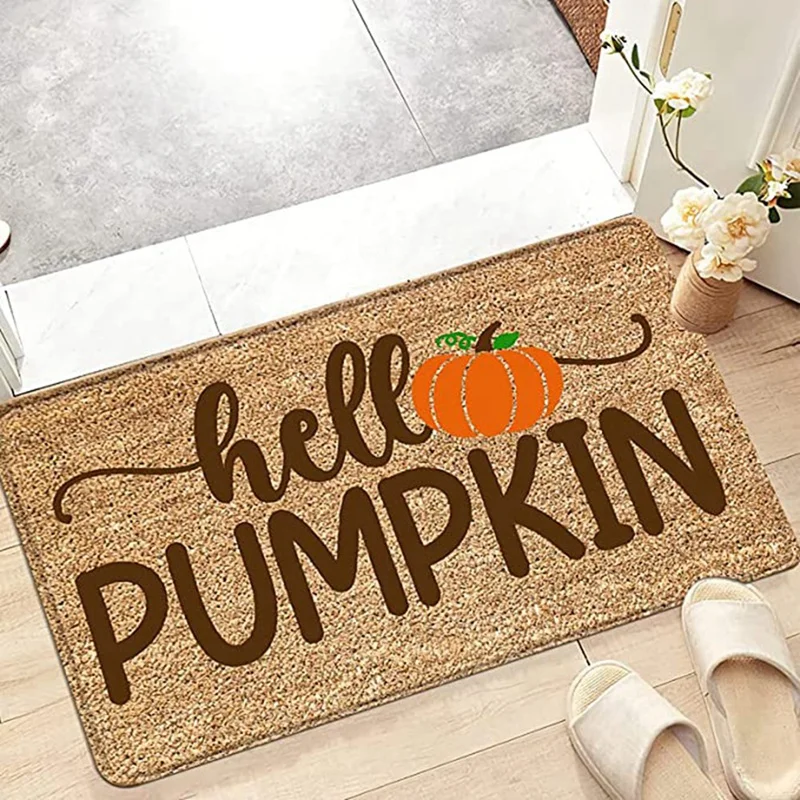

Halloween Decorations Doormat,Welcome Door Mat,Halloween Pumpkin Blanket,Halloween Home Decor Rug,Outdoor/Indoor Carpet