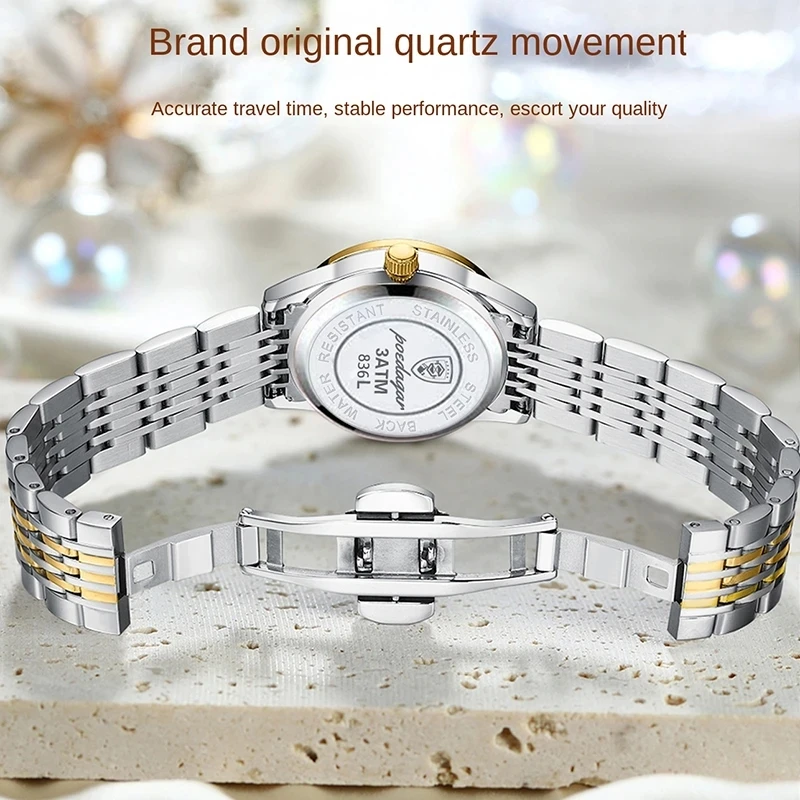 Women Watches Luxury Stainless Steel Watch for Women Fashion Casual Women's Bracelet Watches Waterproof Ladies Wristwatches