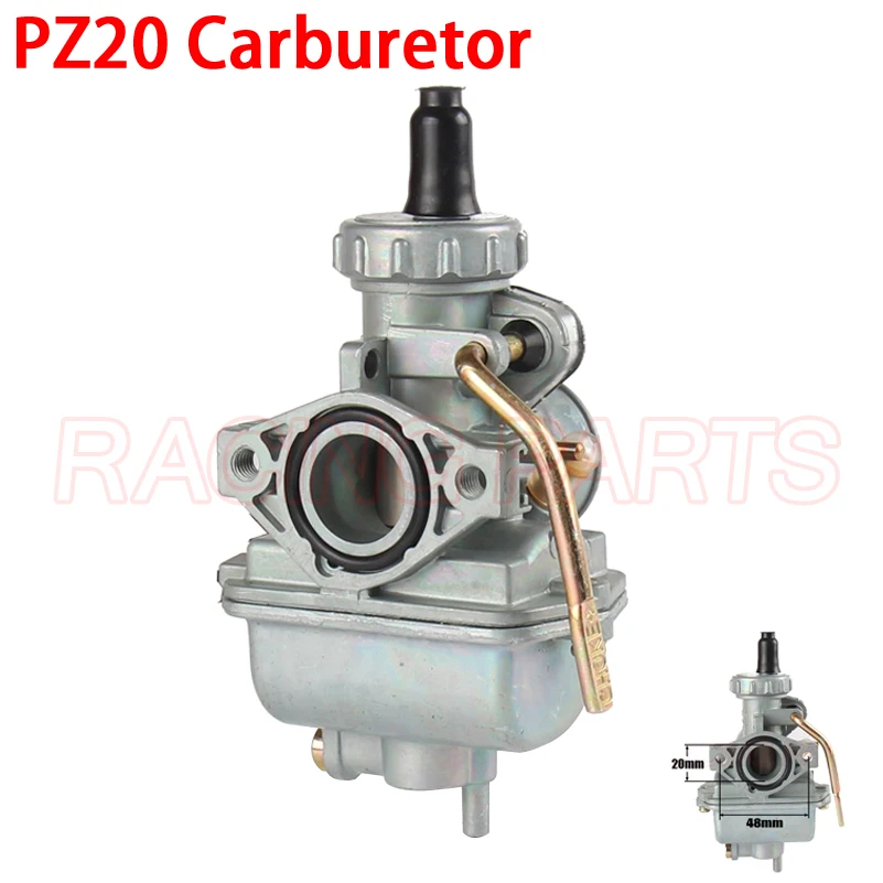 

PZ20 20mm Carburetor manuel choke Carb For 50cc 70cc 90cc 110cc 125cc 135 For Kazuma ATV Quad Go Karts Moped SUNL HK110