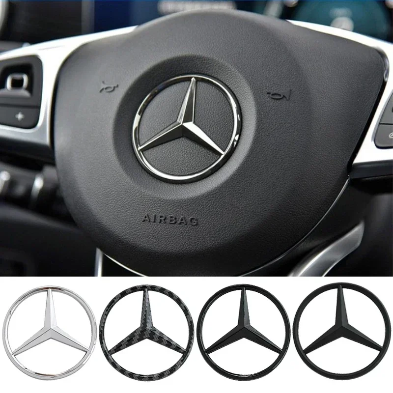 52/58 мм наклейка с эмблемой центра рулевого колеса автомобиля для Mercedes Benz W166 W212 W213