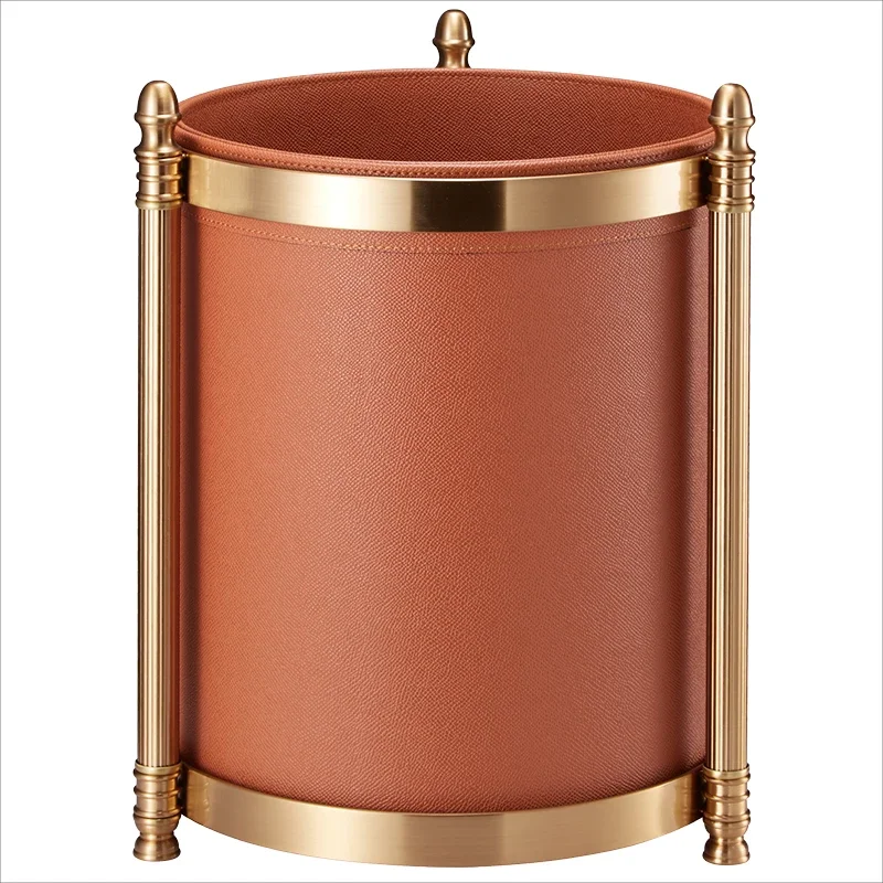 Высококлассное кожаное офисное ведро для хранения креативная гостиная домашняя