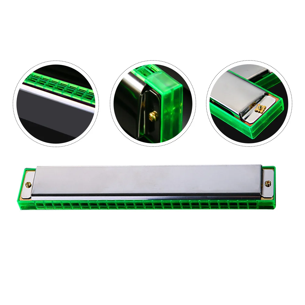

1Pc Complex Tone Harmonica 24 Holes Harmonica with Storage Box for Kids