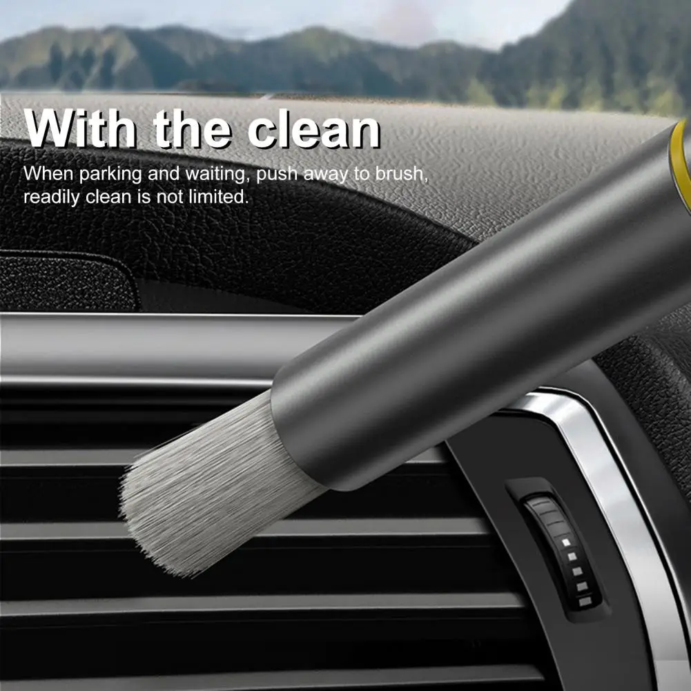 

Useful Car Air Vent Cleaning Brush with Window Hammer Encryption Brush Labor-saving Car Interior Cleaning Brush for Car