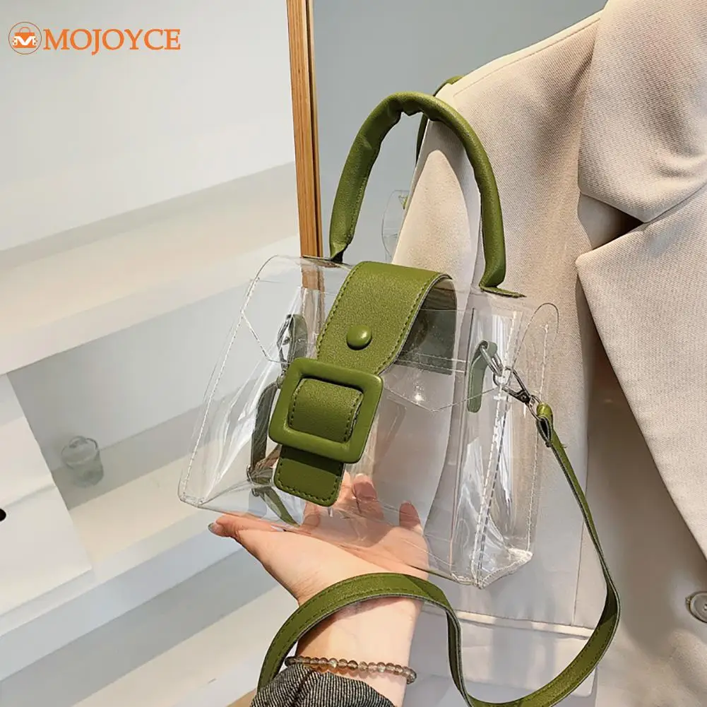 

Summer PVC Clear Shoulder Bag Women Transparent Totes Crossbody Handbags 2022 Luxury Brand Designer Jelly Bag Tote Purses Wallet