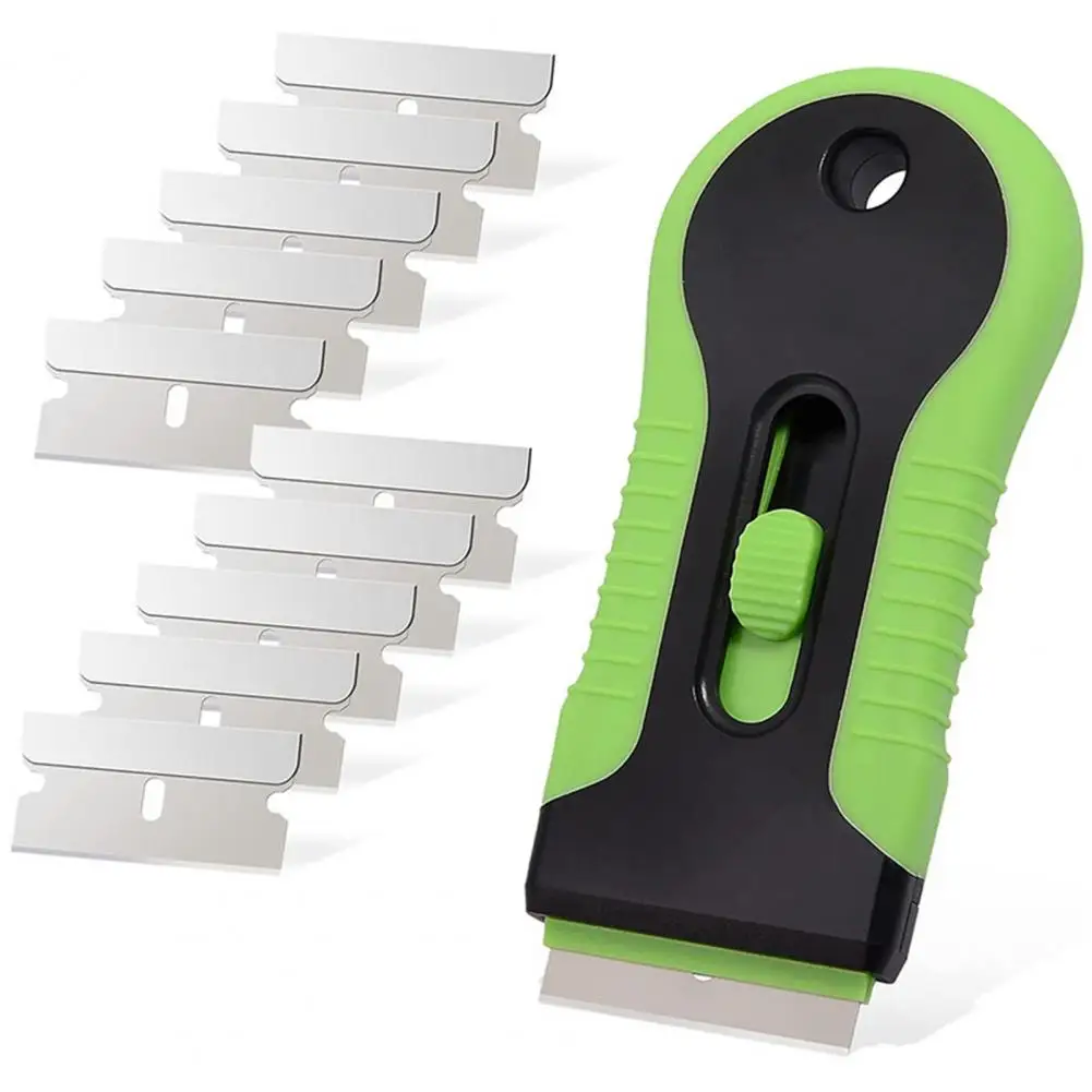 

Car Window Glass Cleaner Glue Sticker Remover Cleaning Razor Scraper Fiber Vinyl Wrap Film Window Clean Squeegee