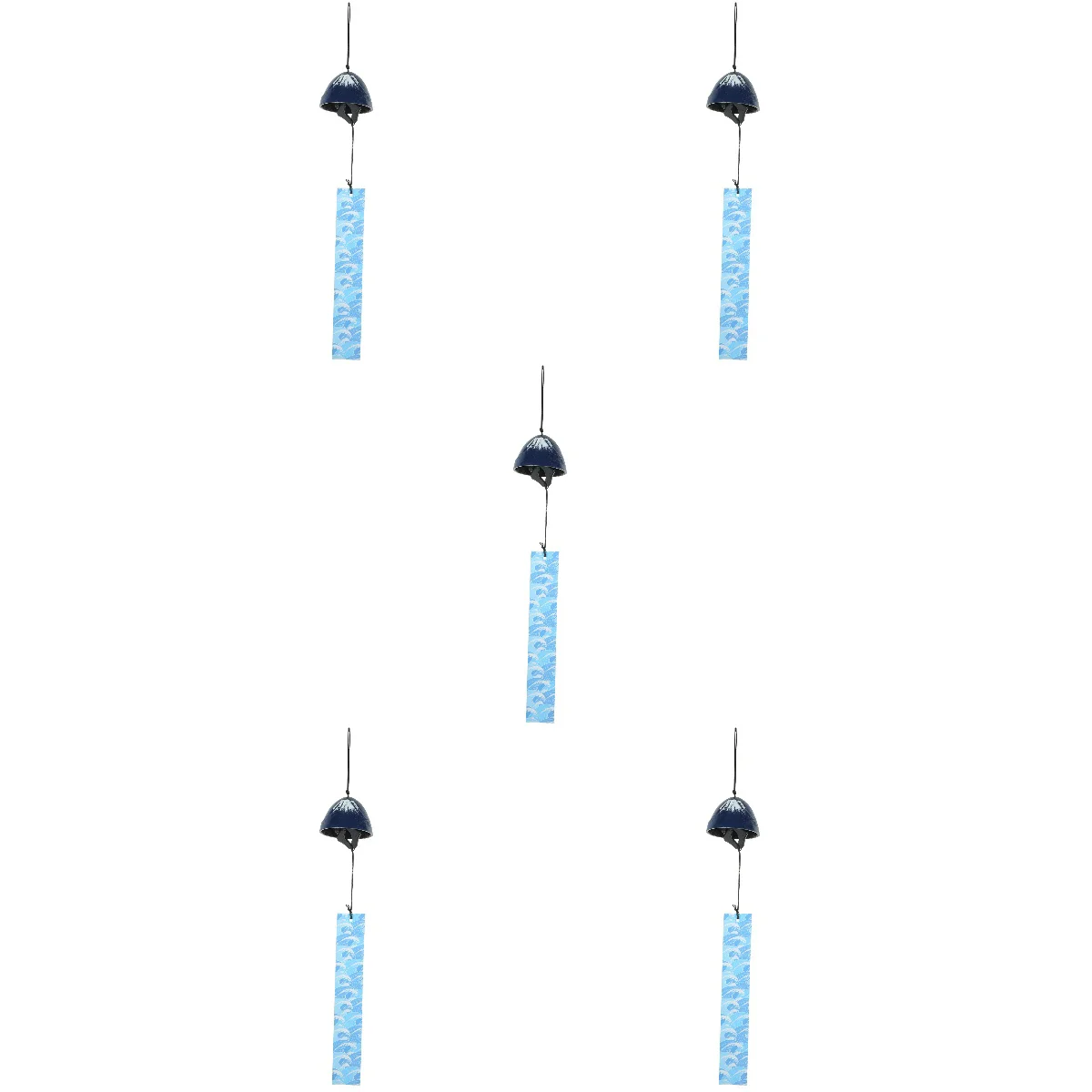 

5pcs Craft Bell Garden Metal Bell Balcony Wind Chine Hanging Bell Pendant for Festival