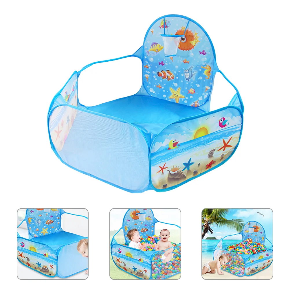 

Kids Pit Indoor Outdoor Baby Play Tent Playhouse Tent Baby Game Pool Baby Crawl Playpen Ocean Pit Basketball Tent