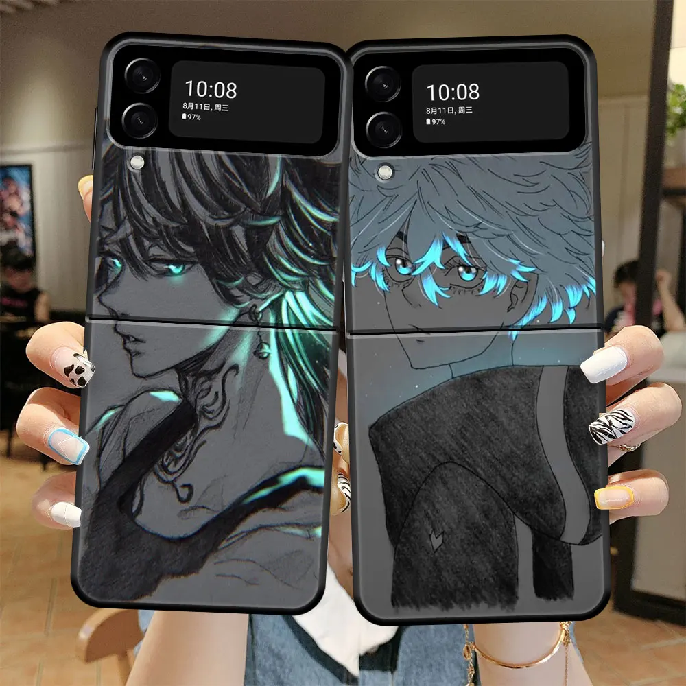 

Cell Funda Capinha Black Tokyo Revengers Case for Samsung Galaxy Zflip3 Zflip Flip3 Z Flip 5G SamsungZFlip SamsungZFlip3