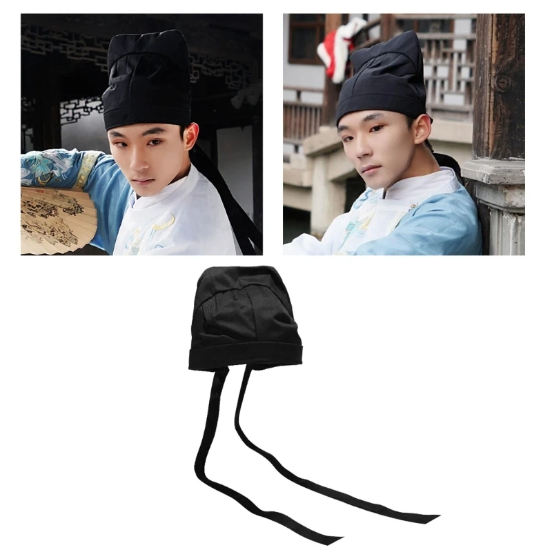 

Шляпа ученого китайской династии, костюм для взрослых, вечерние кепки, детский костюм, реквизит для фотосессии