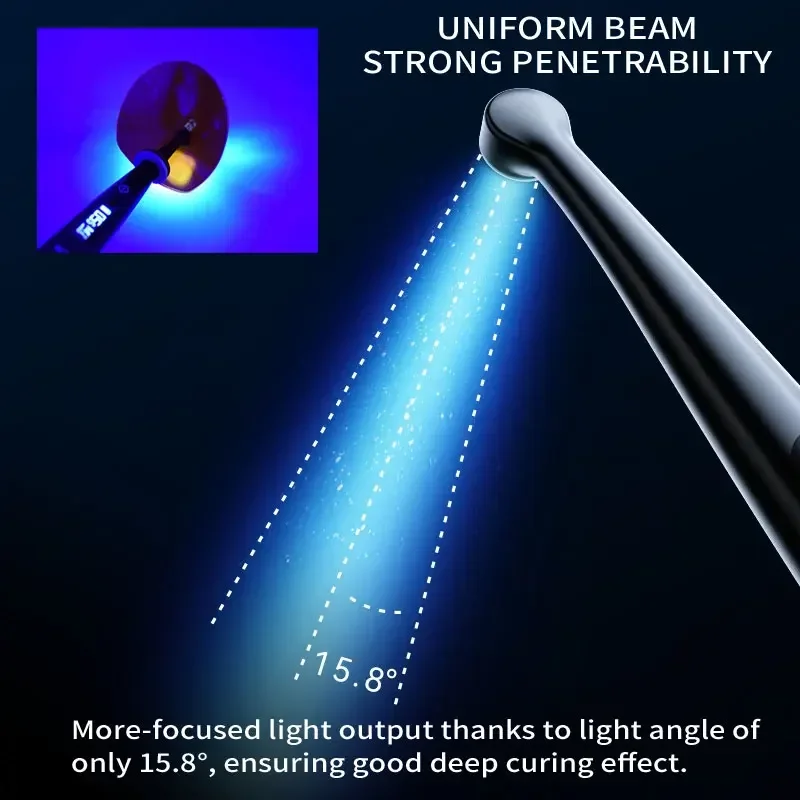 Dent al Полимеризационная лампа 1s Лампа для центрирования 7 режимов 3000 МВт/см2