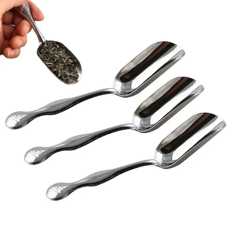 

3 Pcs Stainless Steel Coffee Shovel Coffee Beans Bag Teaspoon Coffee Shovel Tea Shovel Scoops Tea Accessories