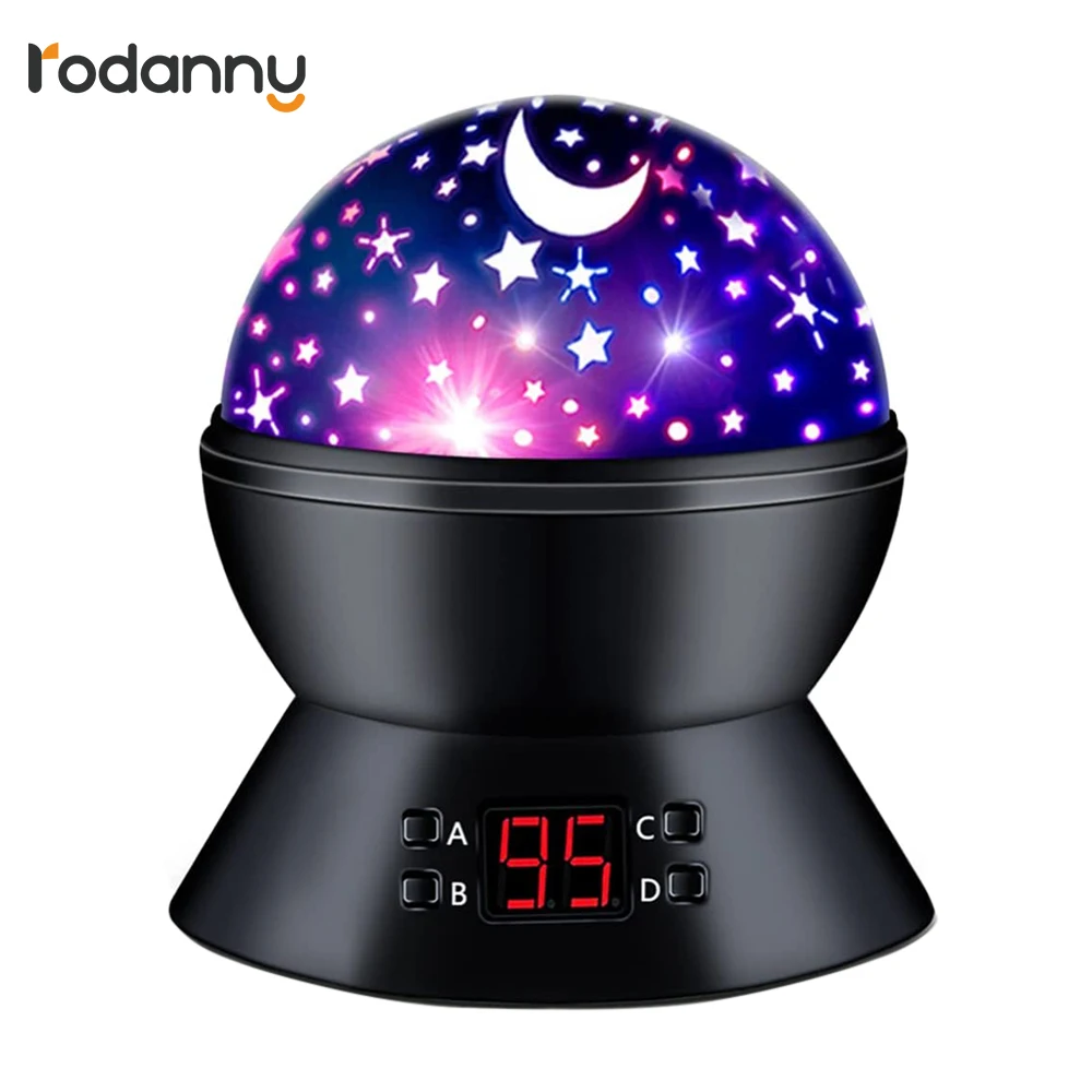 Светодиодная лампа-проектор roдэнни ночник вращающийся Звездный детский Декор