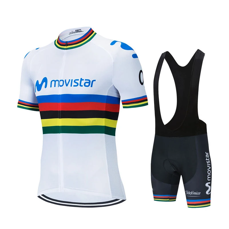 

2022 New New World Champion Team Men's Short Sleeve Bike Clothes Breathable Bib Shorts Cycling Clothing MTB Maillots Ropa Cicli