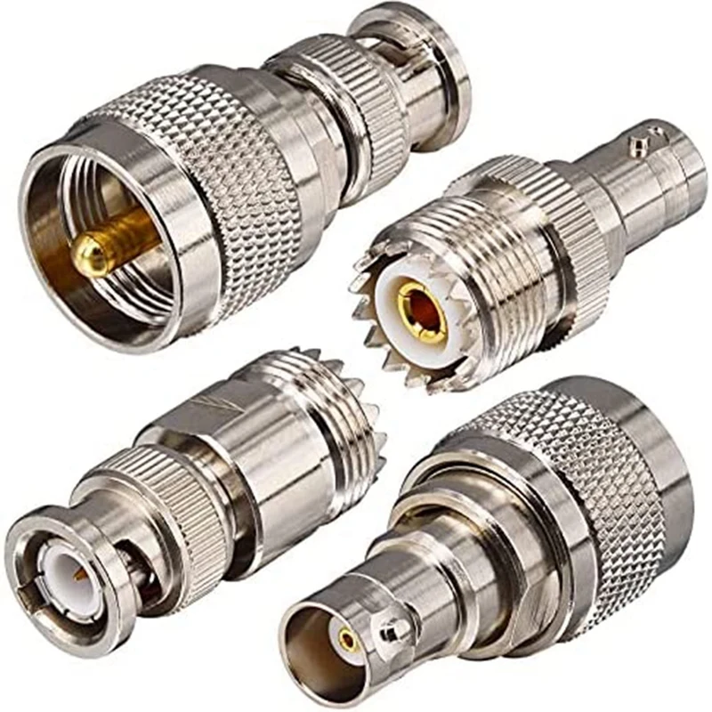 

Комплект антенны CB, комплект адаптеров VSWR BNC-UHF, мужской, женский, 4 типа, комплект радиочастотных разъемов, коаксиальный радиоадаптер